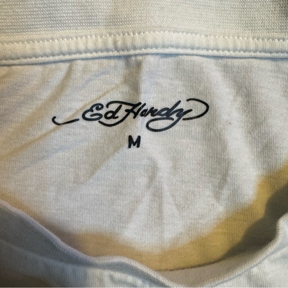 Ed Hardy white graphic tee with skull and eagle design - Picture 3 of 6